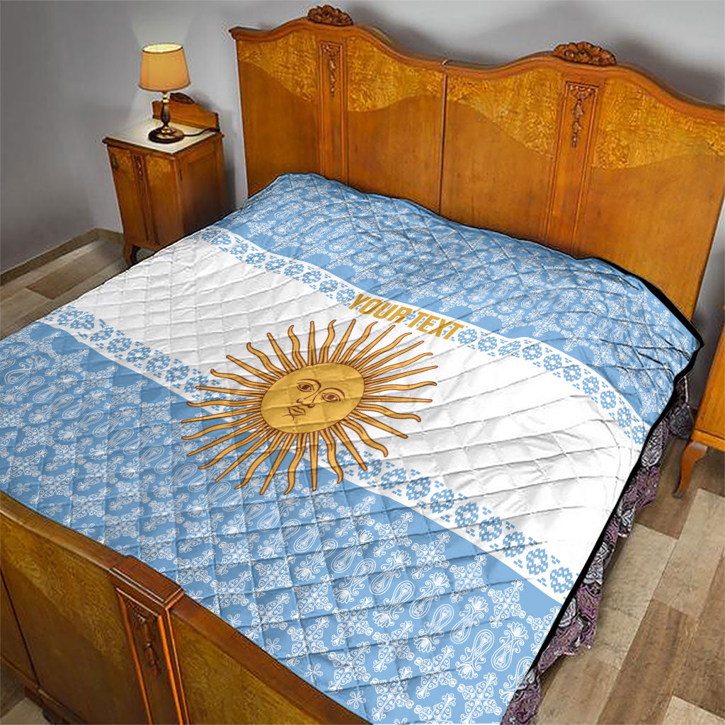 Argentina Rugby National Heritage Custom Quilt Gaucho Inspired