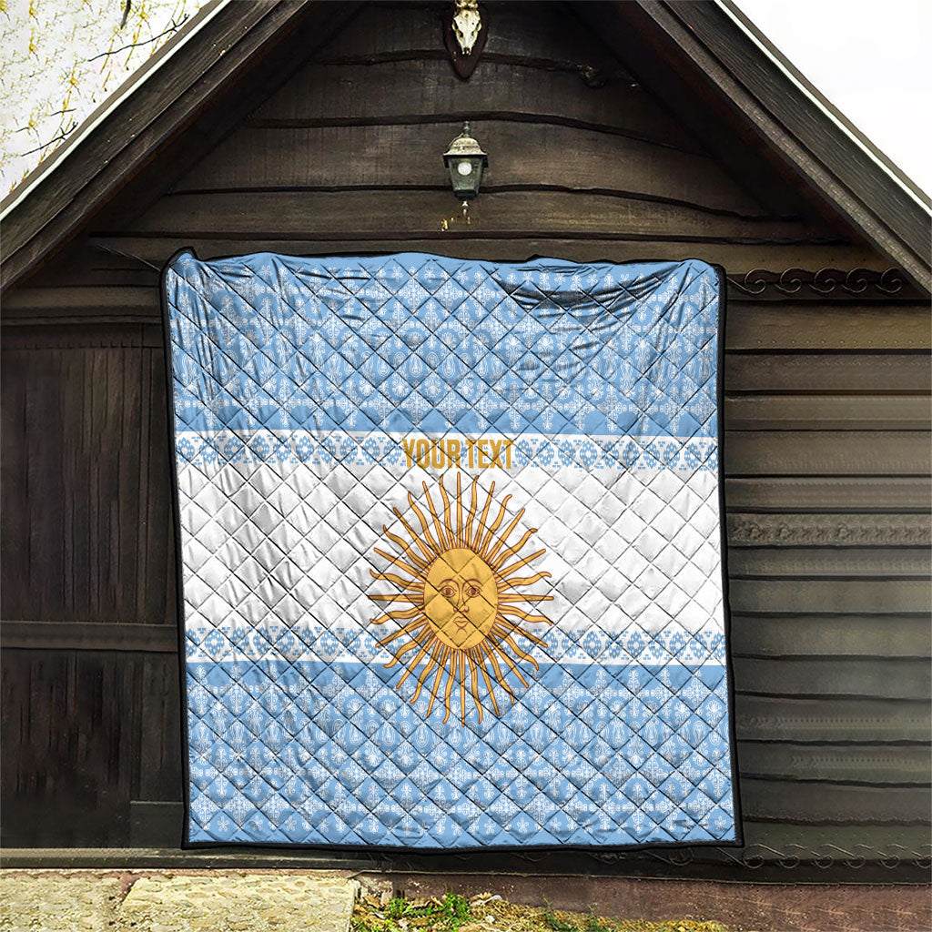 Argentina Rugby National Heritage Custom Quilt Gaucho Inspired