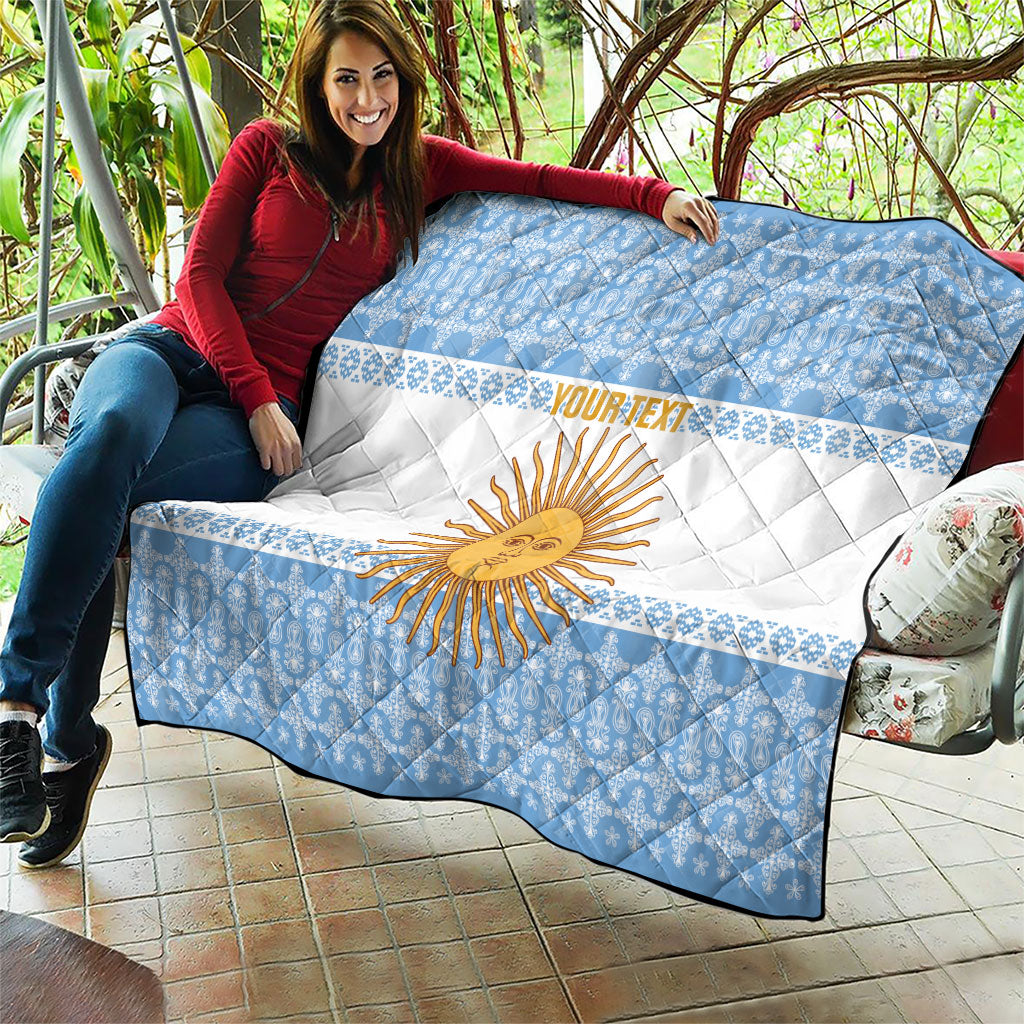 Argentina Rugby National Heritage Custom Quilt Gaucho Inspired