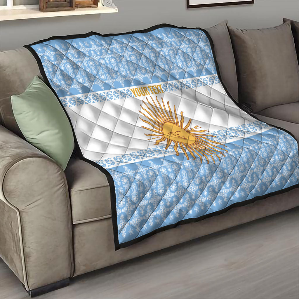 Argentina Rugby National Heritage Custom Quilt Gaucho Inspired