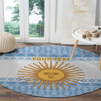 Argentina Rugby National Heritage Custom Round Carpet Gaucho Inspired