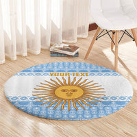 Argentina Rugby National Heritage Custom Round Carpet Gaucho Inspired
