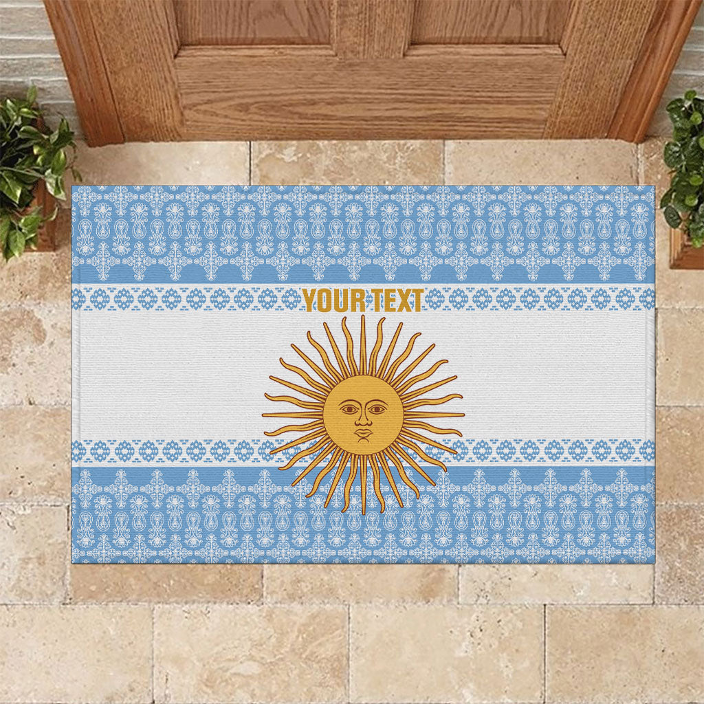 Argentina Rugby National Heritage Custom Rubber Doormat Gaucho Inspired