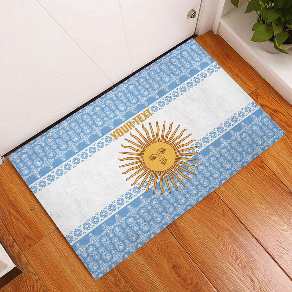 Argentina Rugby National Heritage Custom Rubber Doormat Gaucho Inspired
