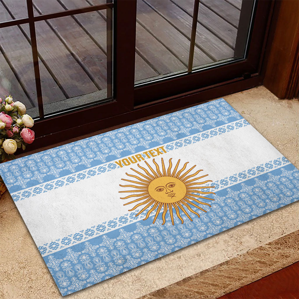 Argentina Rugby National Heritage Custom Rubber Doormat Gaucho Inspired