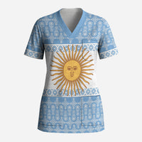 Argentina Rugby National Heritage Custom Scrub Top Gaucho Inspired