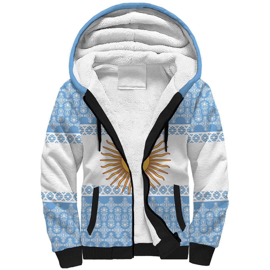 Argentina Rugby National Heritage Custom Sherpa Hoodie Gaucho Inspired