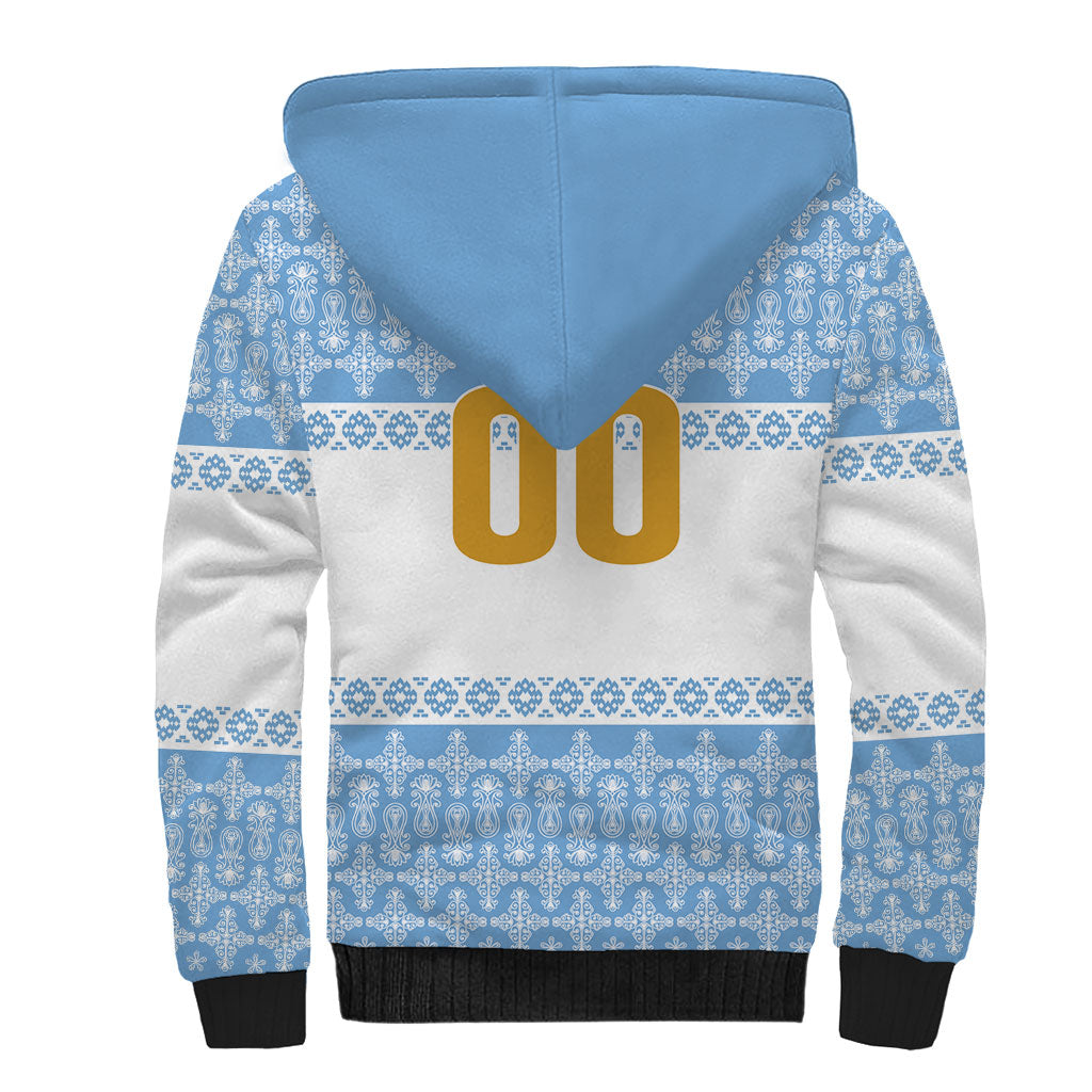 Argentina Rugby National Heritage Custom Sherpa Hoodie Gaucho Inspired