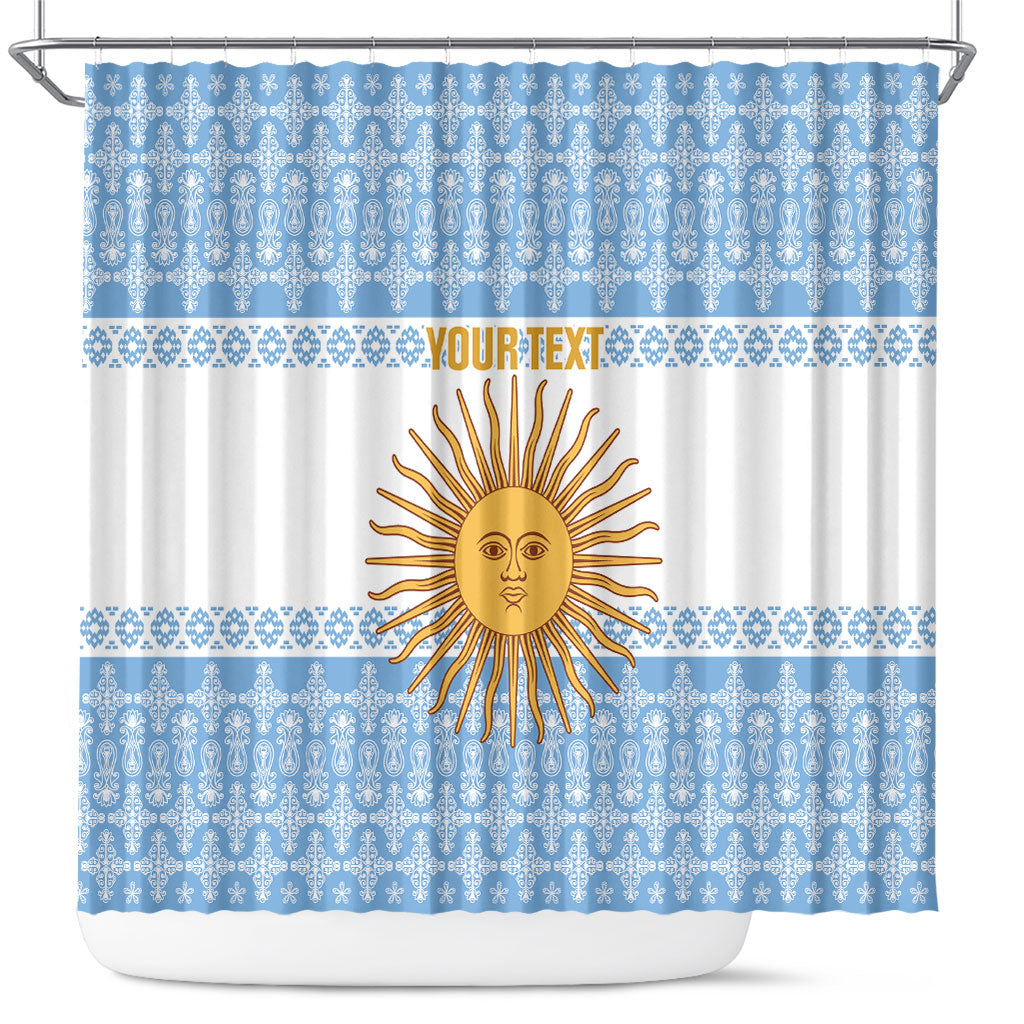Argentina Rugby National Heritage Custom Shower Curtain Gaucho Inspired
