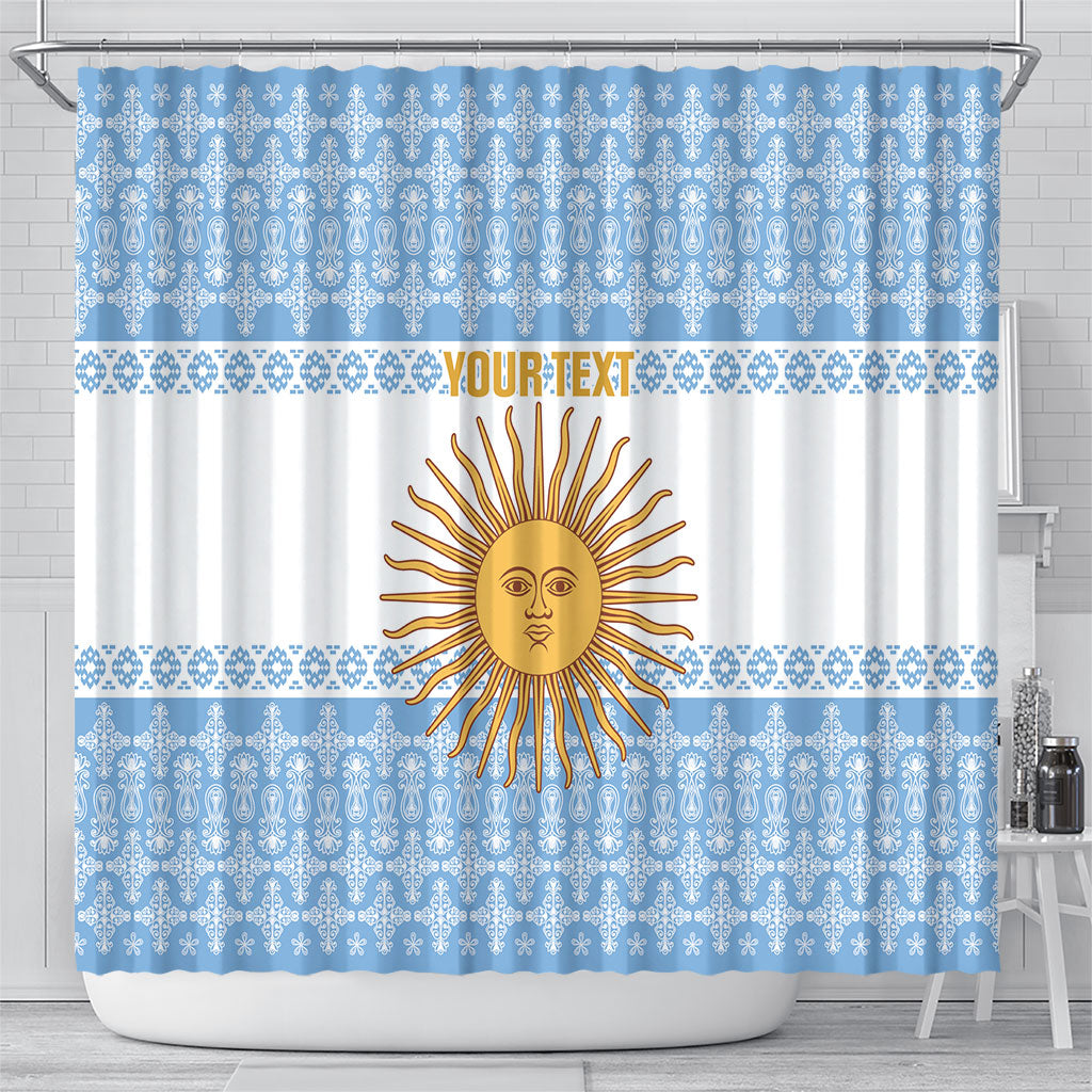 Argentina Rugby National Heritage Custom Shower Curtain Gaucho Inspired