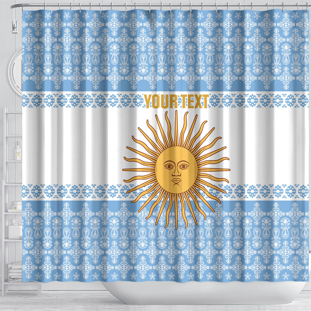 Argentina Rugby National Heritage Custom Shower Curtain Gaucho Inspired