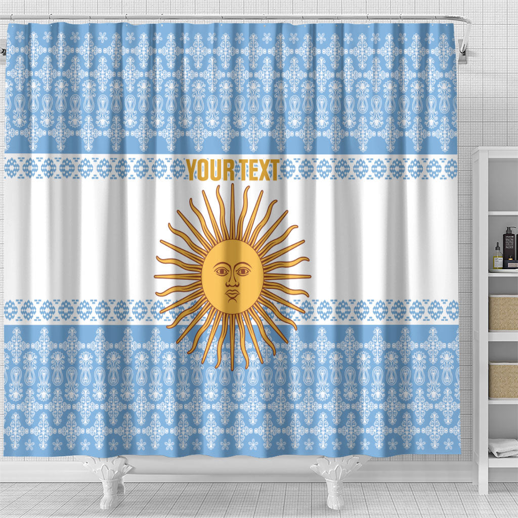 Argentina Rugby National Heritage Custom Shower Curtain Gaucho Inspired