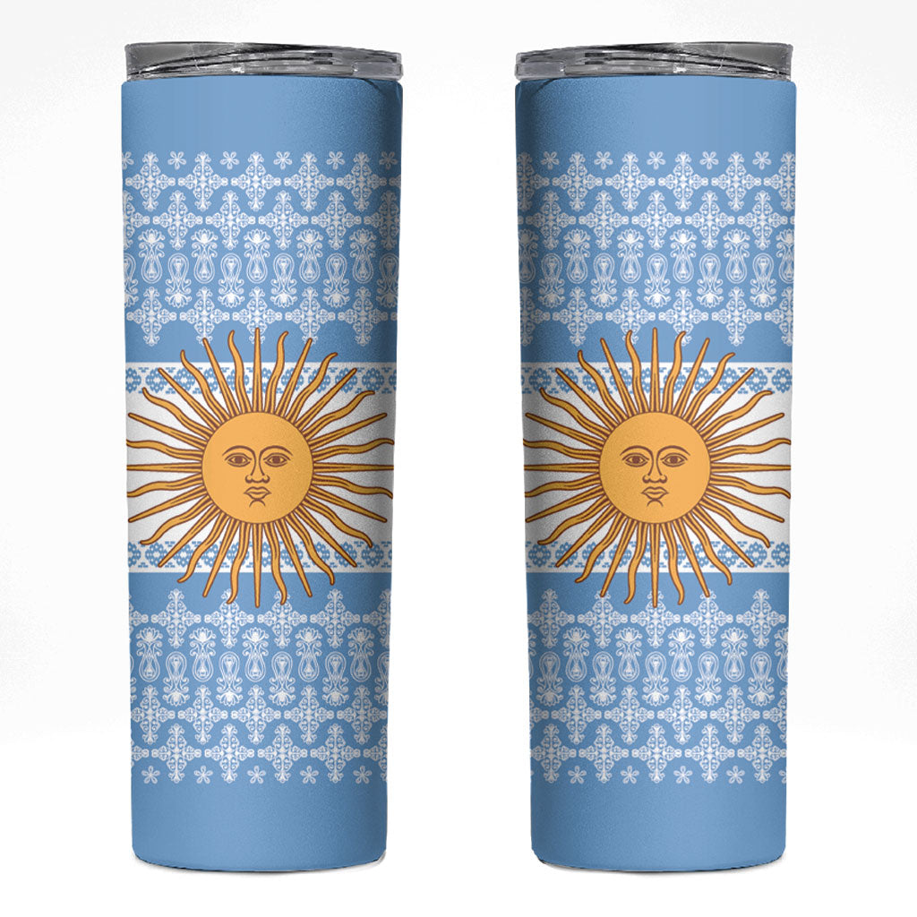 Argentina Rugby National Heritage Custom Skinny Tumbler Gaucho Inspired