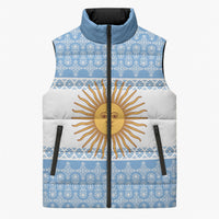 Argentina Rugby National Heritage Custom Sleeveless Puffer Jacket Gaucho Inspired