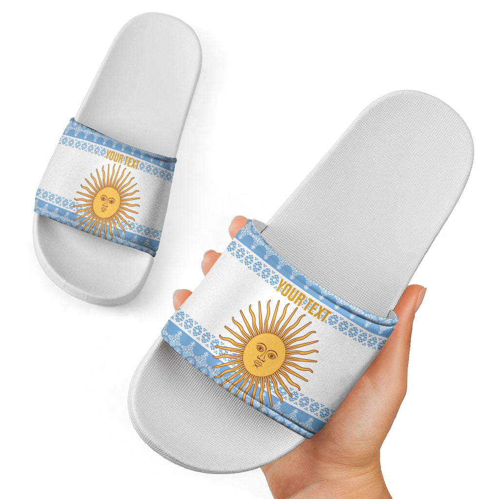 Argentina Rugby National Heritage Custom Slide Sandals Gaucho Inspired