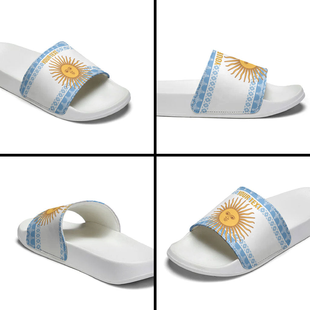 Argentina Rugby National Heritage Custom Slide Sandals Gaucho Inspired