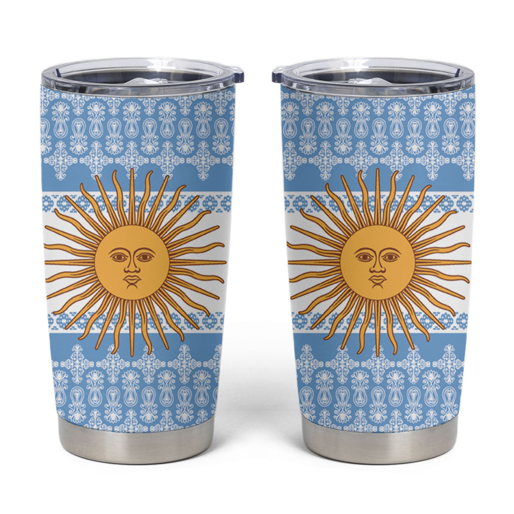 Argentina Rugby National Heritage Custom Tumbler Cup Gaucho Inspired