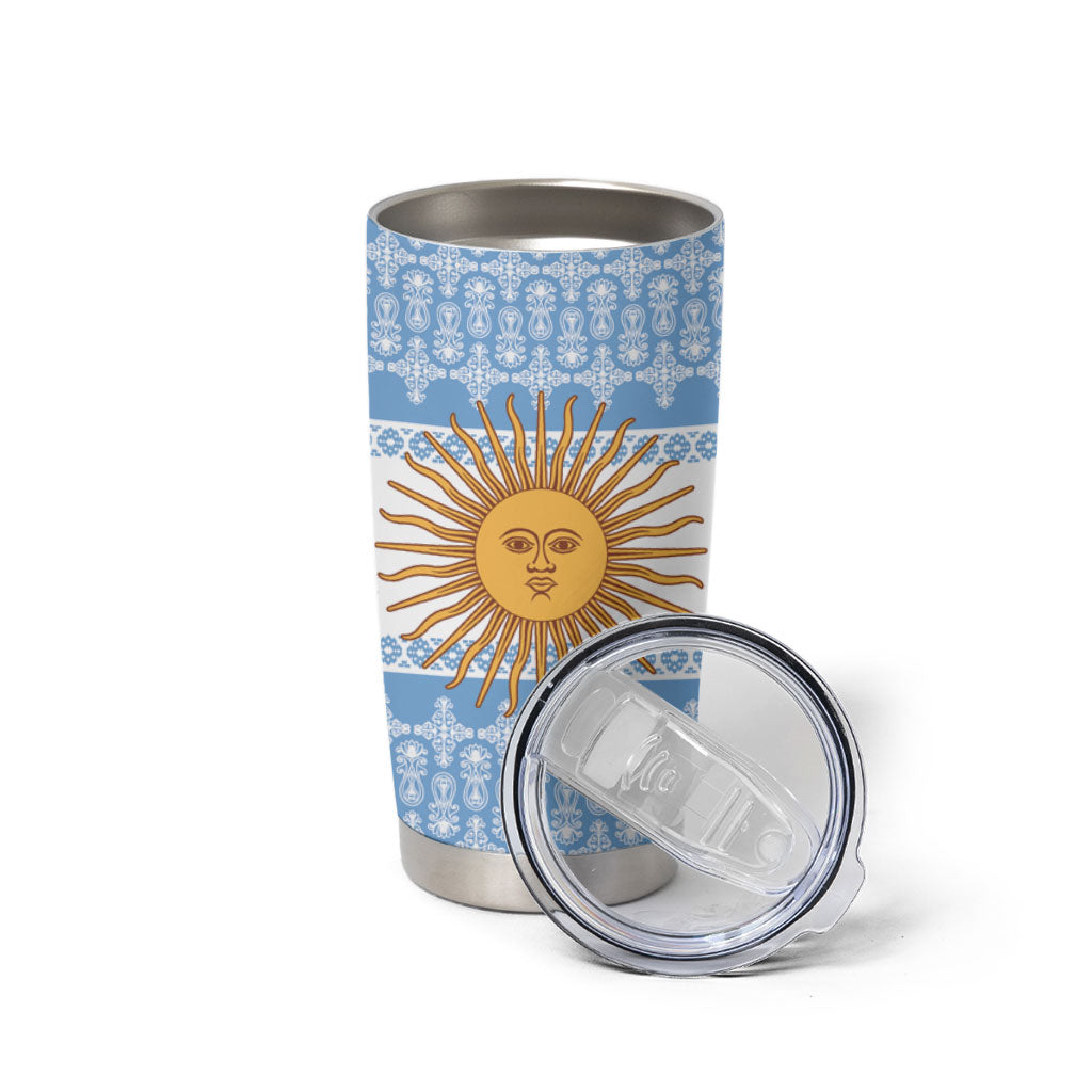 Argentina Rugby National Heritage Custom Tumbler Cup Gaucho Inspired