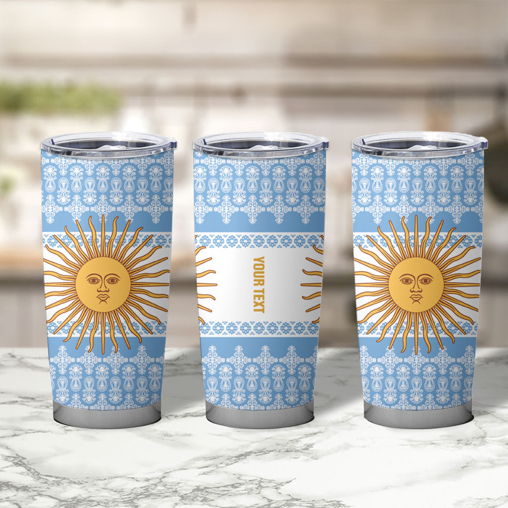 Argentina Rugby National Heritage Custom Tumbler Cup Gaucho Inspired