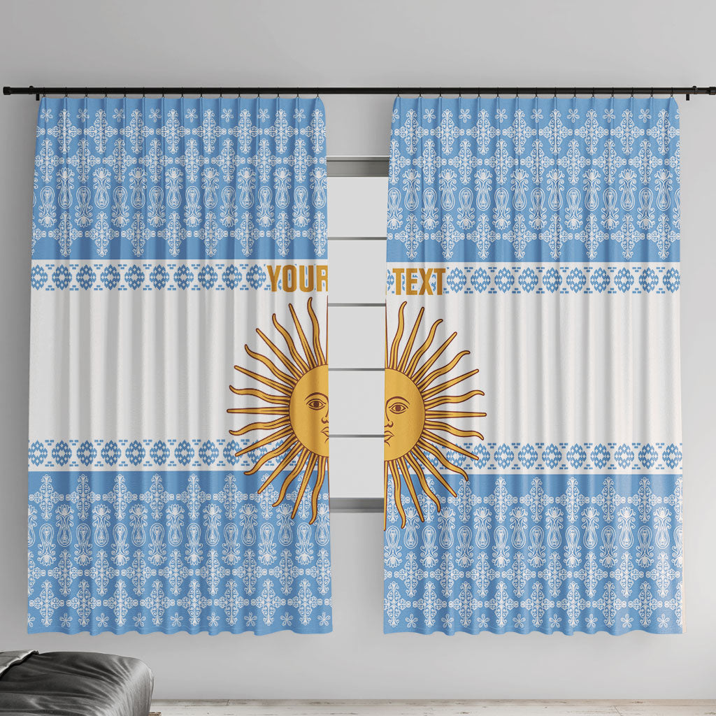 Argentina Rugby National Heritage Custom Window Curtain Gaucho Inspired