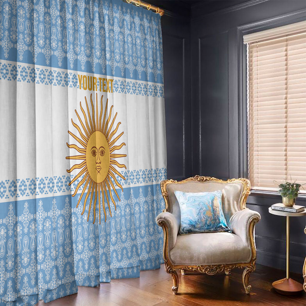 Argentina Rugby National Heritage Custom Window Curtain Gaucho Inspired