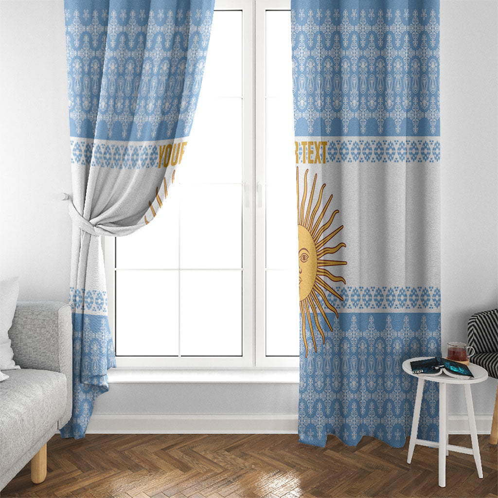 Argentina Rugby National Heritage Custom Window Curtain Gaucho Inspired