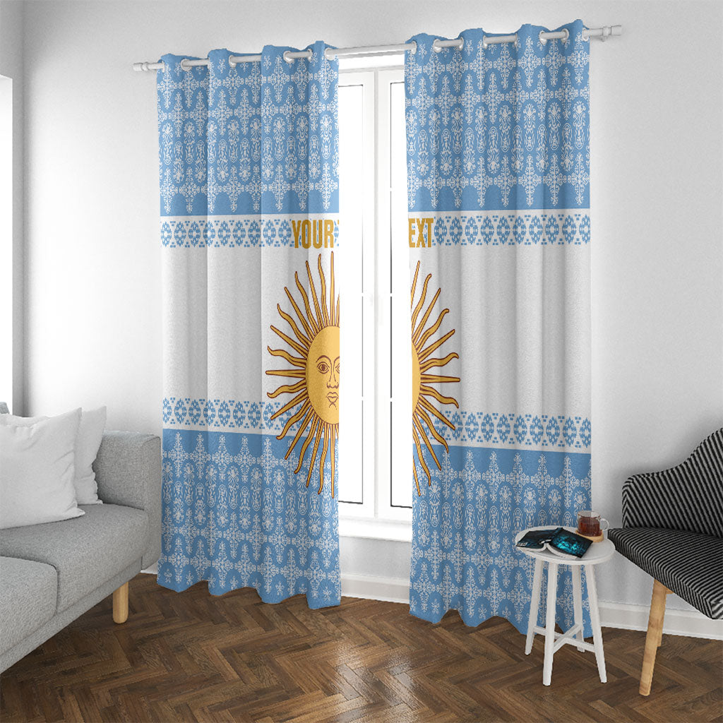 Argentina Rugby National Heritage Custom Window Curtain Gaucho Inspired