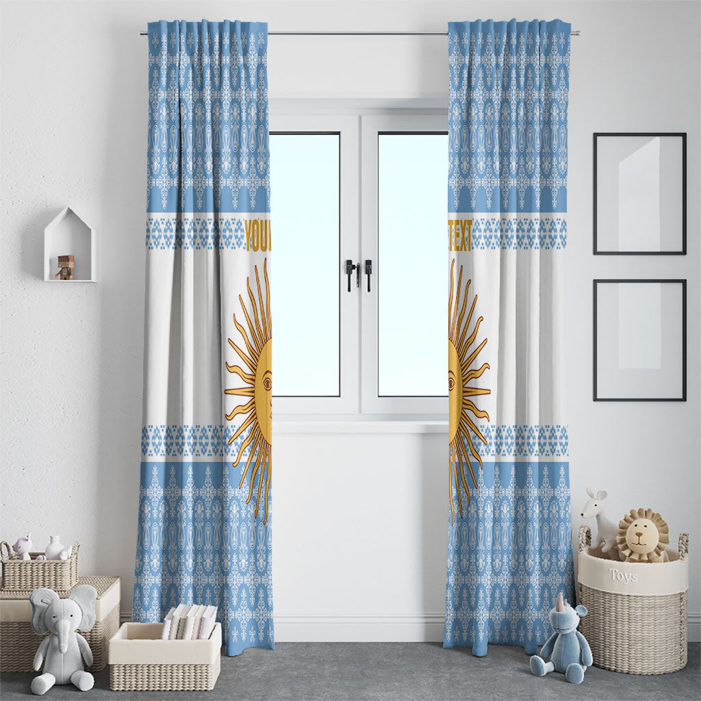 Argentina Rugby National Heritage Custom Window Curtain Gaucho Inspired