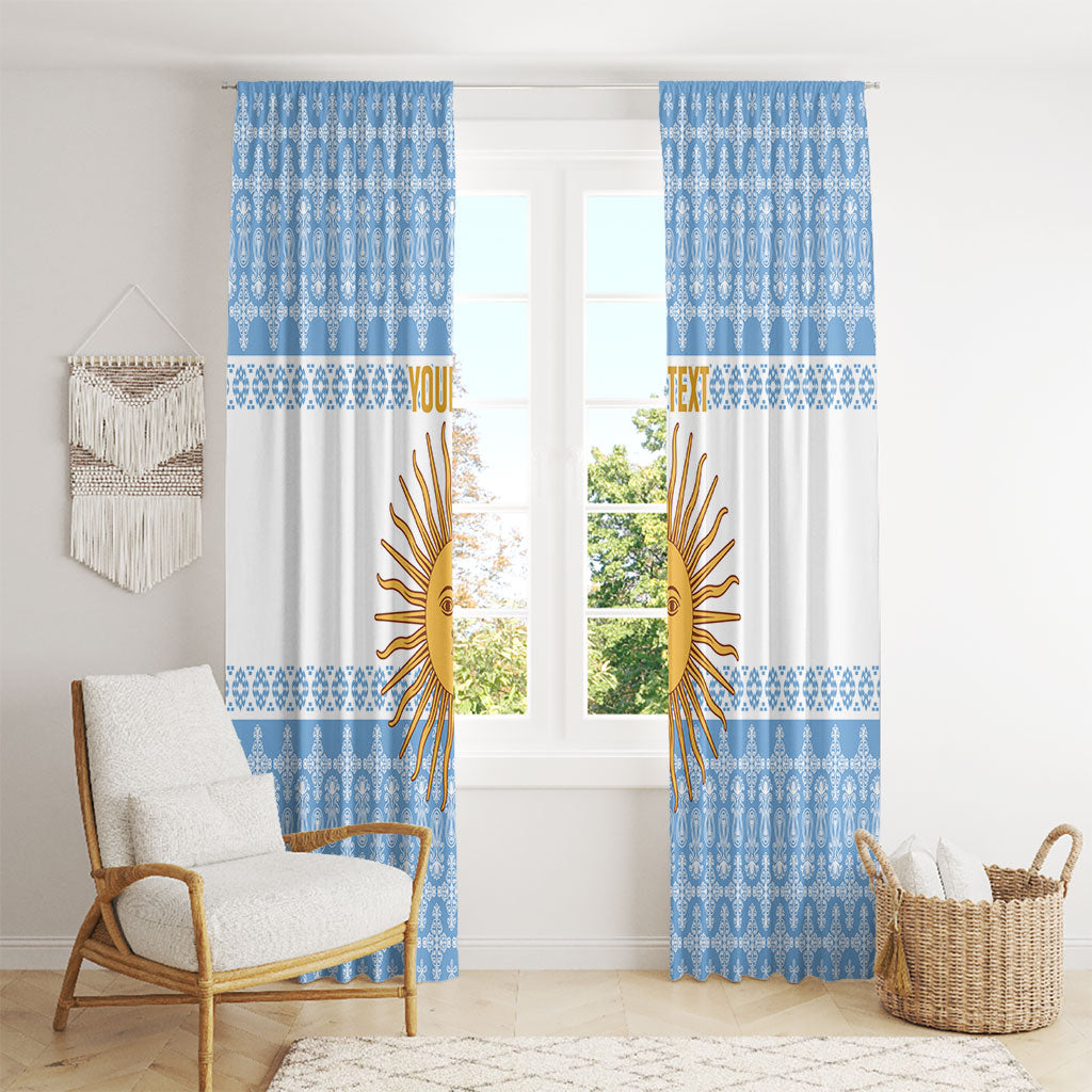 Argentina Rugby National Heritage Custom Window Curtain Gaucho Inspired