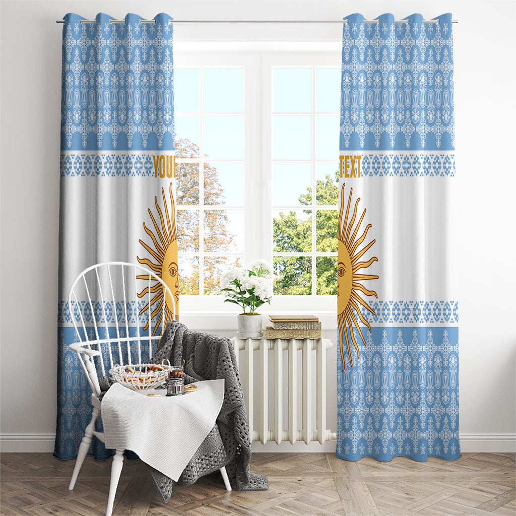 Argentina Rugby National Heritage Custom Window Curtain Gaucho Inspired