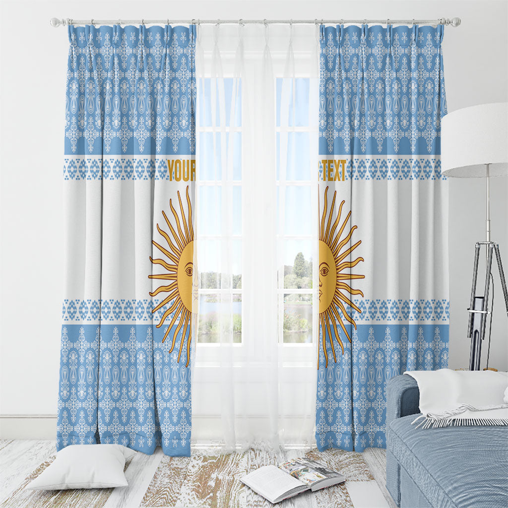 Argentina Rugby National Heritage Custom Window Curtain Gaucho Inspired