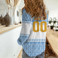 Argentina Rugby National Heritage Custom Women Casual Shirt Gaucho Inspired