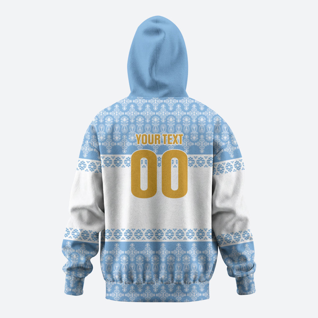 Argentina Rugby National Heritage Custom Zip Hoodie Gaucho Inspired