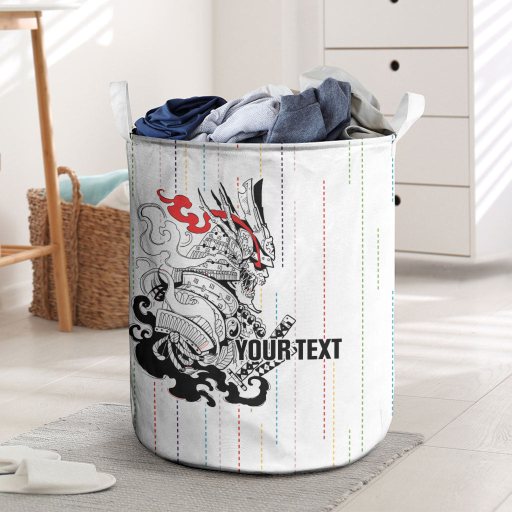 Japan Rugby National Heritage Custom Laundry Basket Traditional Sashiko Inspired