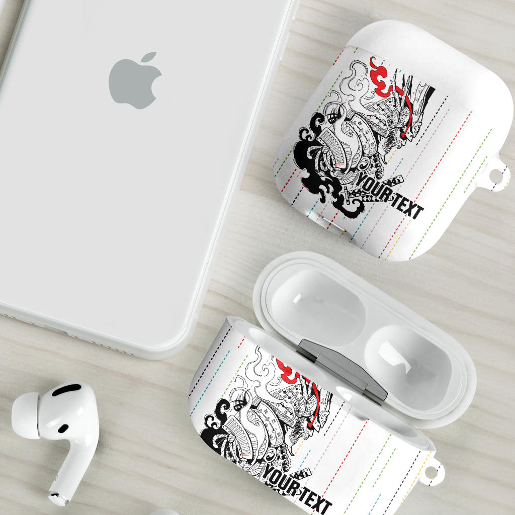 Japan Rugby National Heritage Custom AirPods Case Traditional Sashiko Inspired