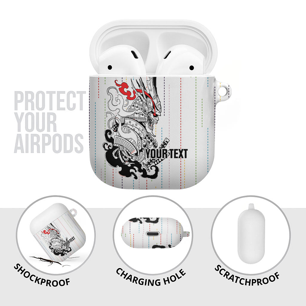 Japan Rugby National Heritage Custom AirPods Case Traditional Sashiko Inspired
