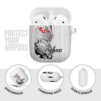 Japan Rugby National Heritage Custom AirPods Case Traditional Sashiko Inspired