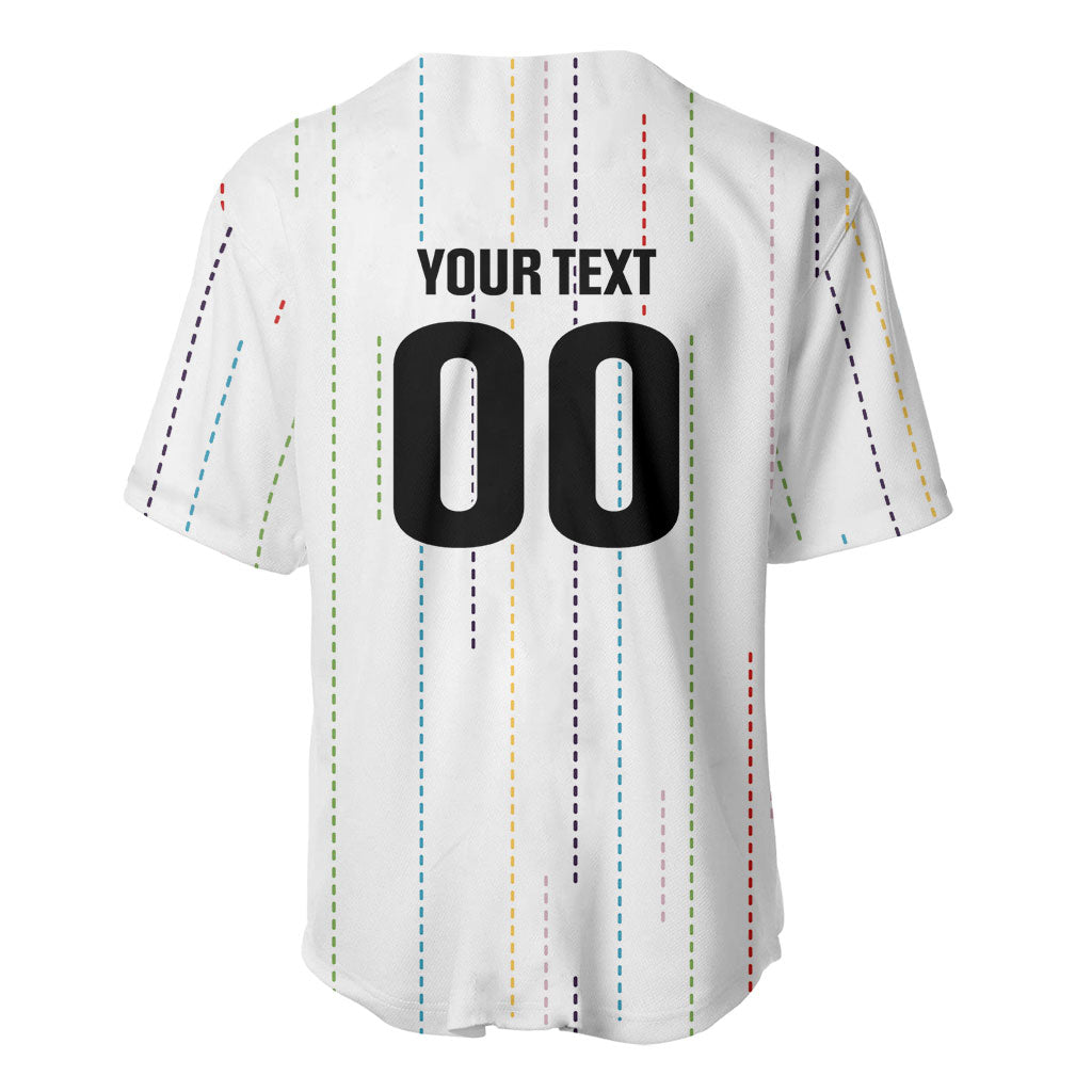 Japan Rugby National Heritage Custom Baseball Jersey Traditional Sashiko Inspired