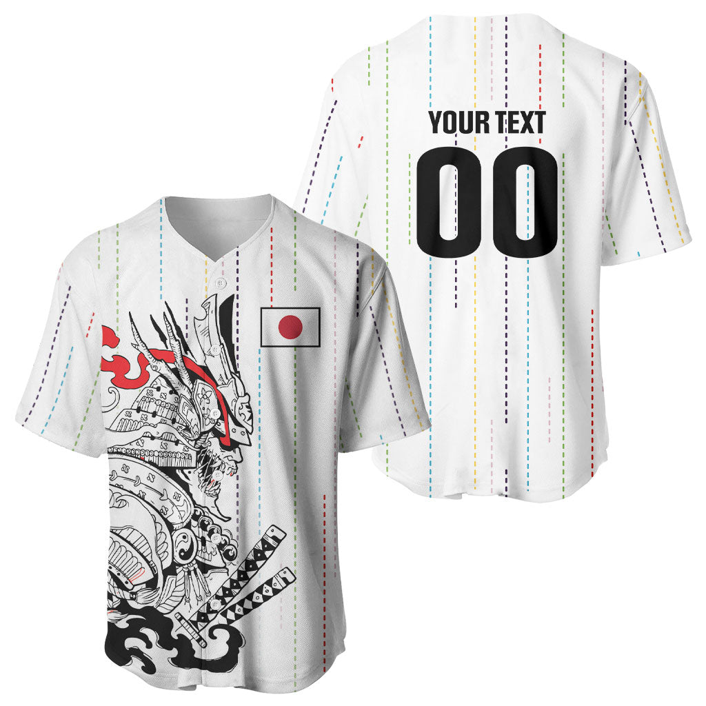 Japan Rugby National Heritage Custom Baseball Jersey Traditional Sashiko Inspired