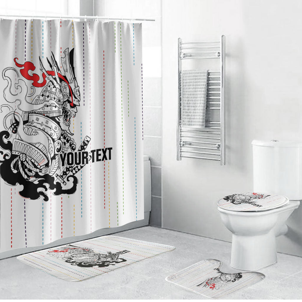 Japan Rugby National Heritage Custom Bathroom Set Traditional Sashiko Inspired