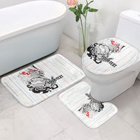 Japan Rugby National Heritage Custom Bathroom Set Traditional Sashiko Inspired