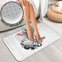 Japan Rugby National Heritage Custom Bathroom Set Traditional Sashiko Inspired