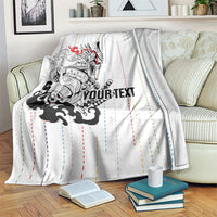 Japan Rugby National Heritage Custom Blanket Traditional Sashiko Inspired