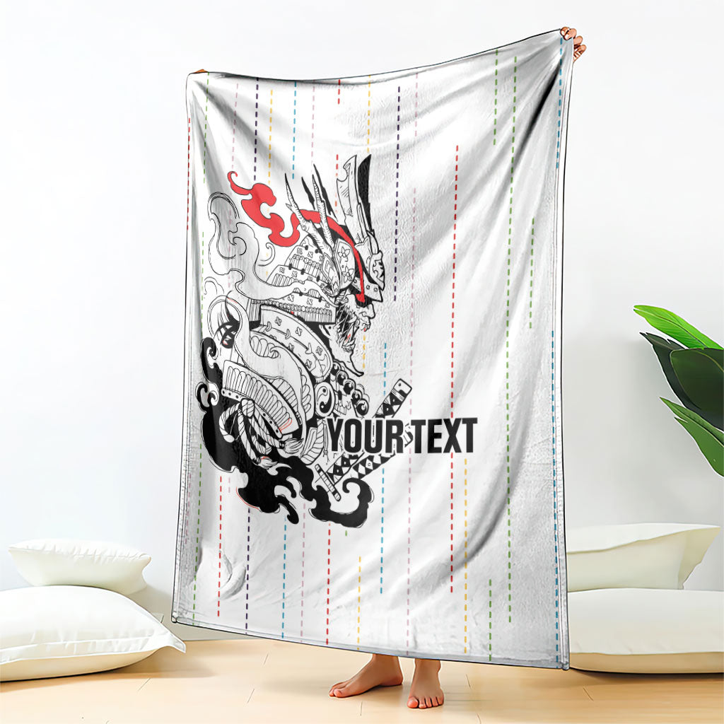 Japan Rugby National Heritage Custom Blanket Traditional Sashiko Inspired