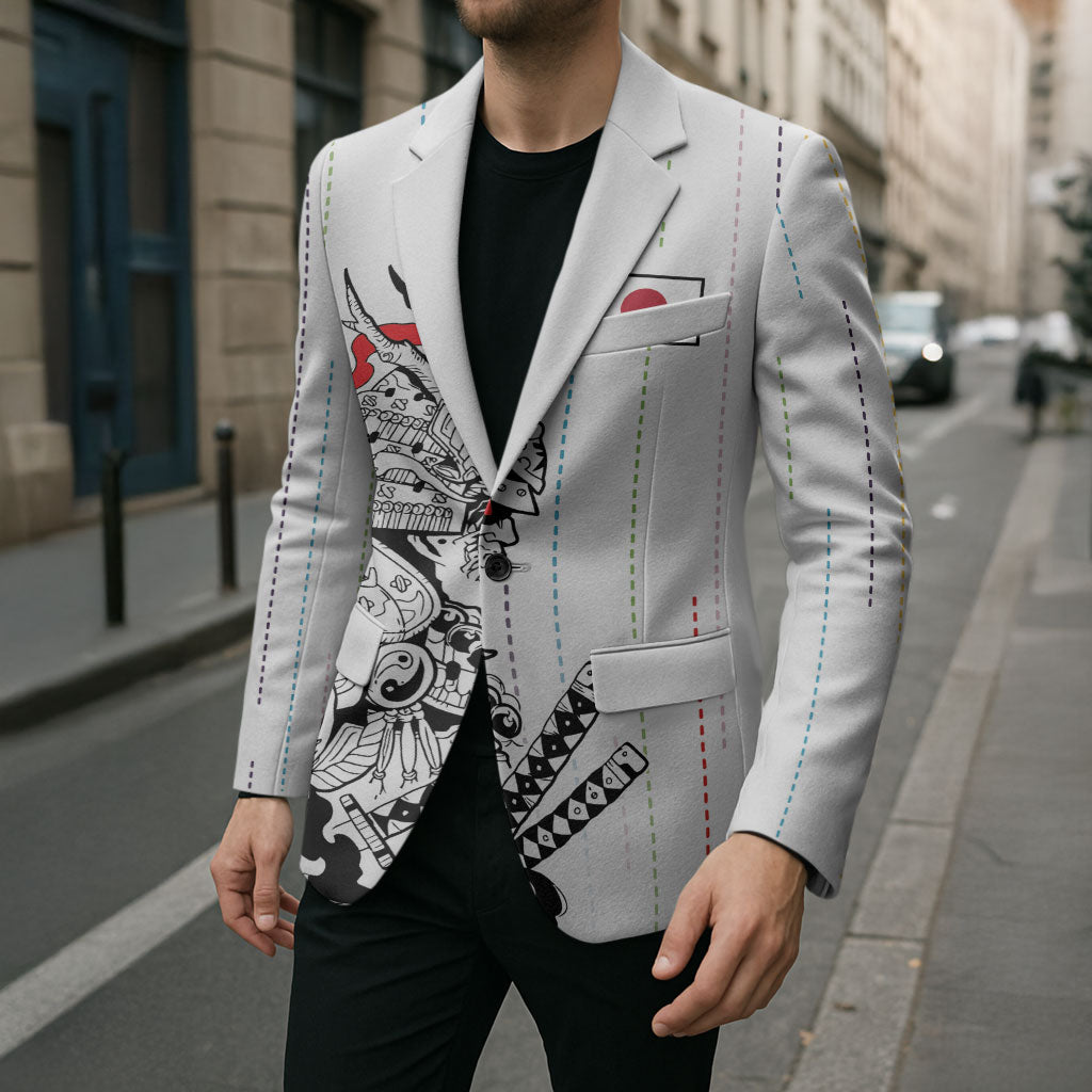 Japan Rugby National Heritage Custom Blazer Traditional Sashiko Inspired