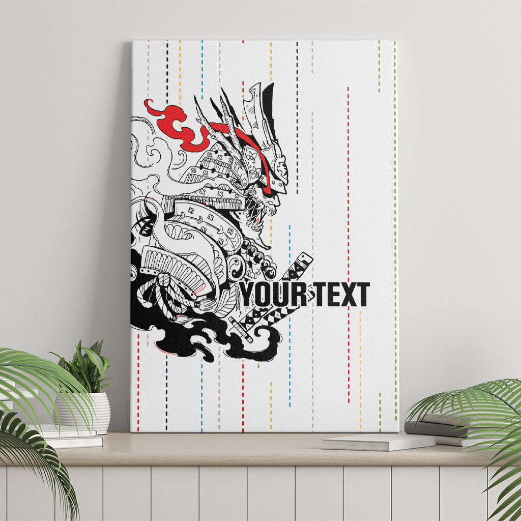 Japan Rugby National Heritage Custom Canvas Wall Art Traditional Sashiko Inspired