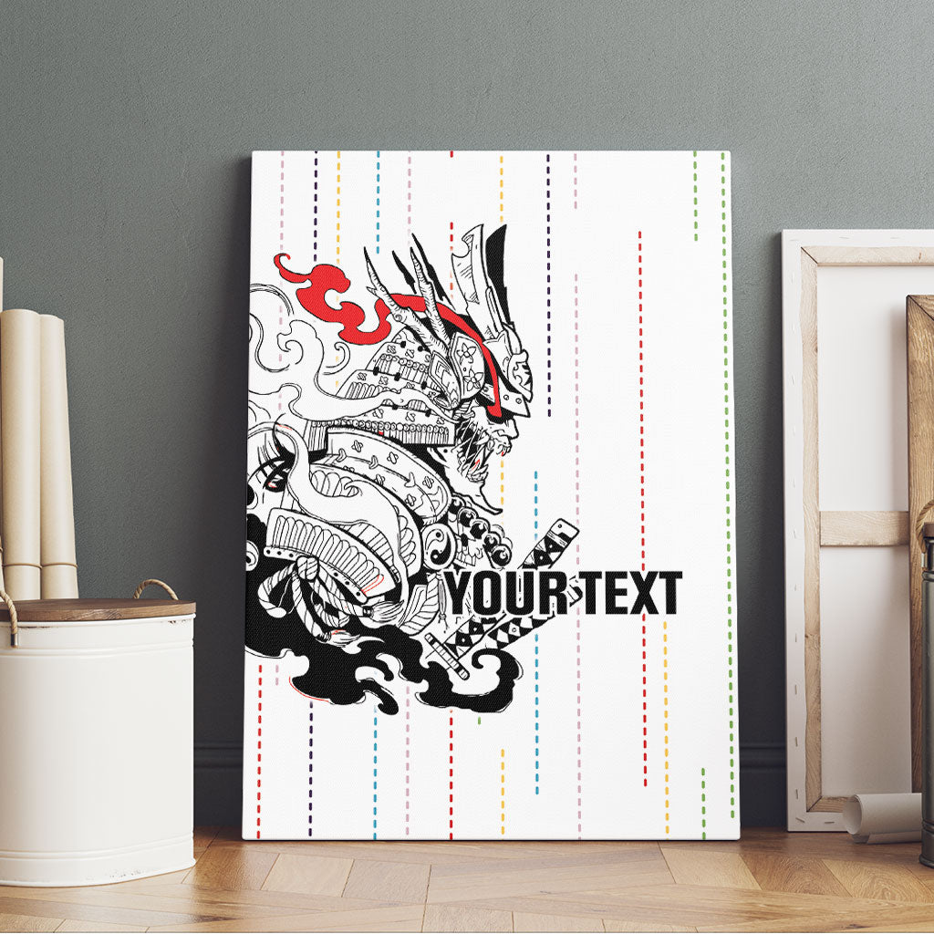 Japan Rugby National Heritage Custom Canvas Wall Art Traditional Sashiko Inspired