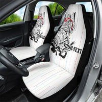 Japan Rugby National Heritage Custom Car Seat Cover Traditional Sashiko Inspired
