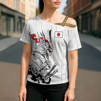 Japan Rugby National Heritage Custom Cross Shoulder Shirt Traditional Sashiko Inspired