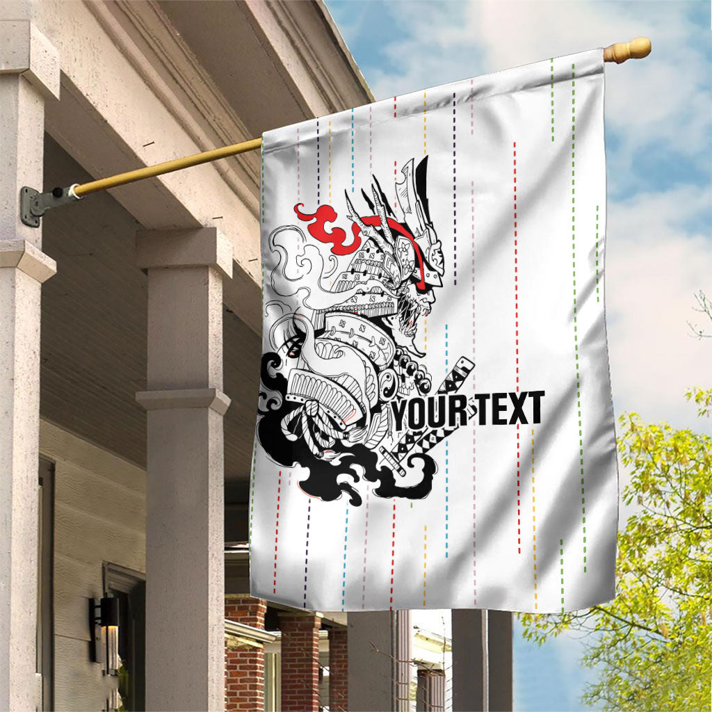 Japan Rugby National Heritage Custom Garden Flag Traditional Sashiko Inspired